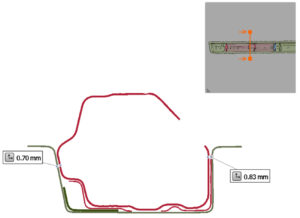図6 意図的に設計された合わせ面のギャップ